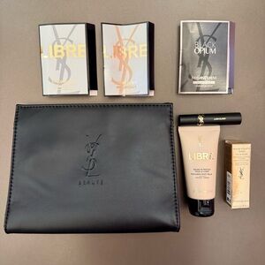 YSL Beauty Bundle Set with Black Pouch - 7 pieces